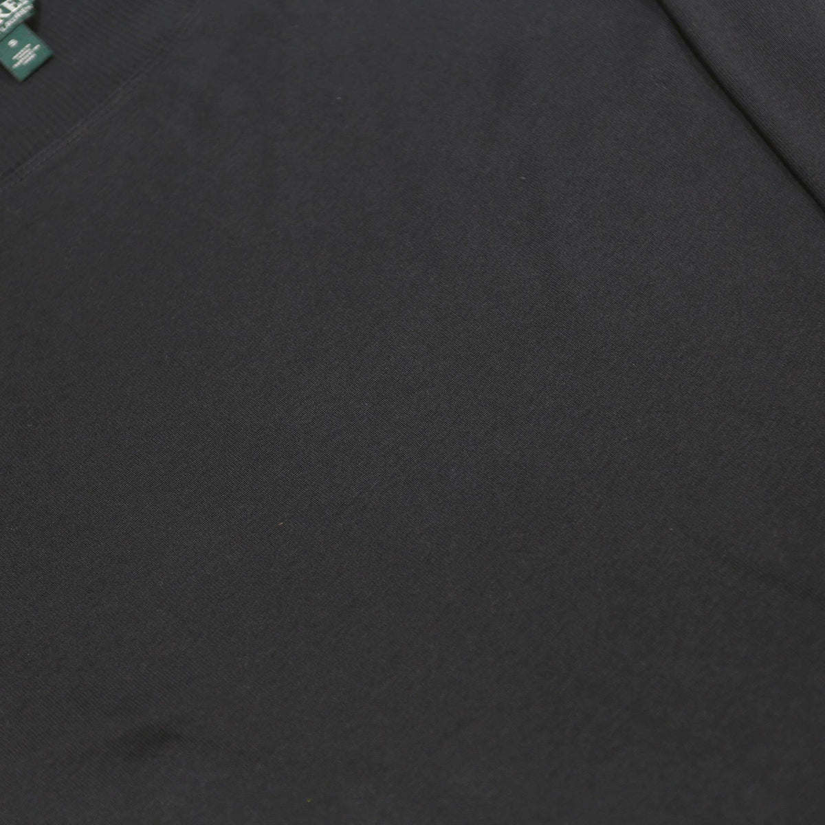 LAUREN RALPH LAUREN Womens Black Cotton Top Long Sleeve Boat Neck Buckle Detail