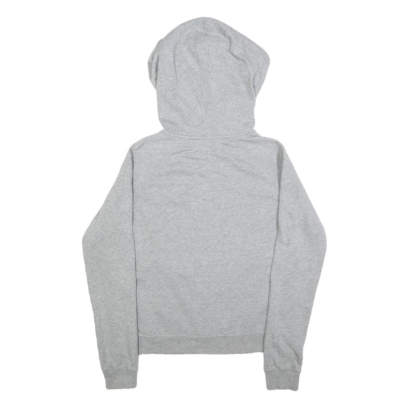 NIKE Mens Grey Hoodie Pullover M Cotton Drawstring Hood Casual Sweatshirt