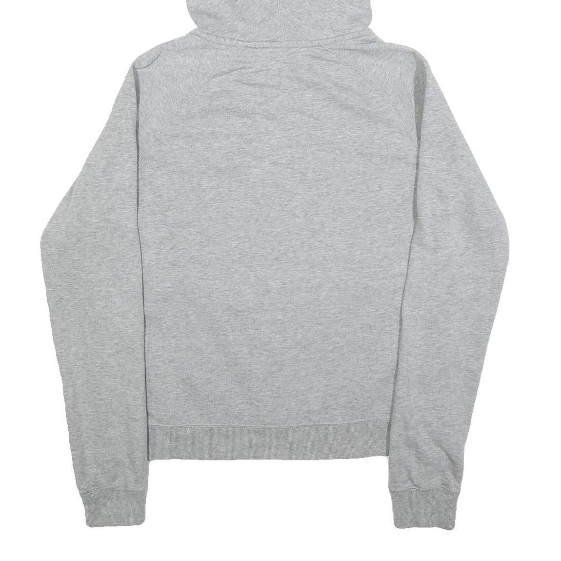 NIKE Mens Grey Hoodie Pullover M Cotton Drawstring Hood Casual Sweatshirt