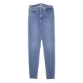 LEVI'S Womens Blue Slim Skinny Denim Rinse W25 L28 Slim Fit Zip Jeans