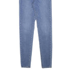 LEVI'S Womens Blue Slim Skinny Denim Rinse W25 L28 Slim Fit Zip Jeans