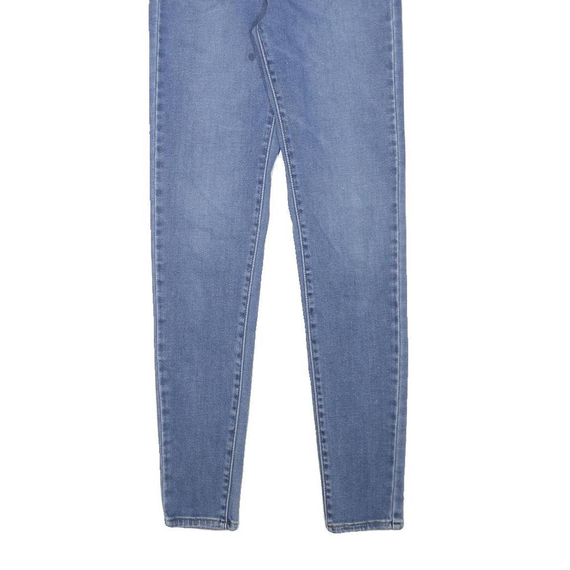 LEVI'S Womens Blue Slim Skinny Denim Rinse W25 L28 Slim Fit Zip Jeans