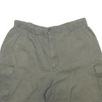 WOOLRICH Mens Cargo Shorts Khaki M W30 Cotton Blend Casual Pocketed