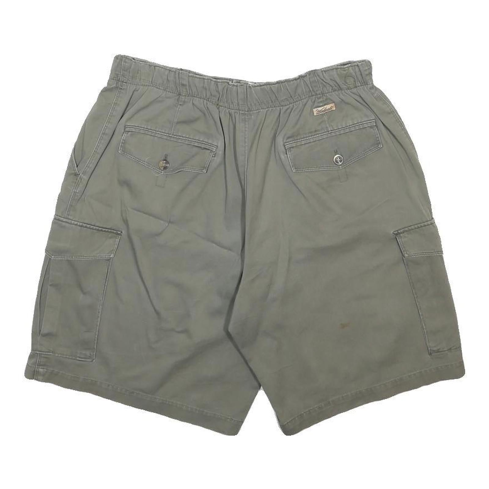 WOOLRICH Mens Cargo Shorts Khaki M W30 Cotton Blend Casual Pocketed