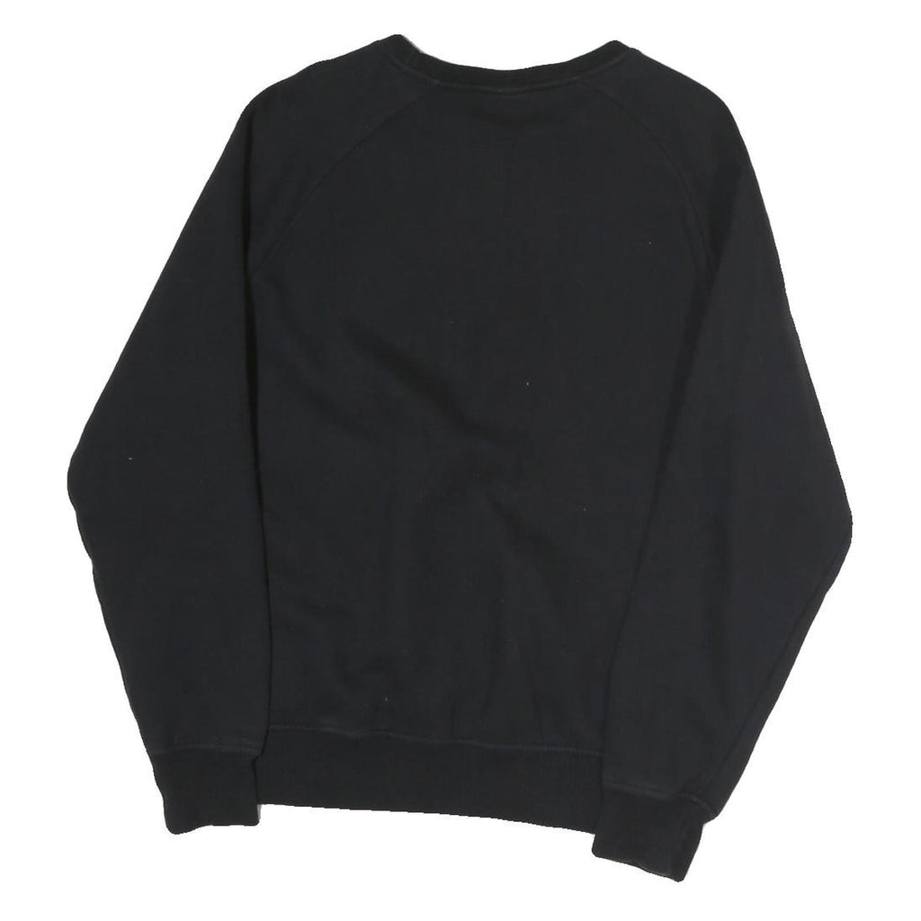 ELLESSE Mens Black Cotton Crew Neck Sweatshirt S Ellesse Logo Casual Pullover