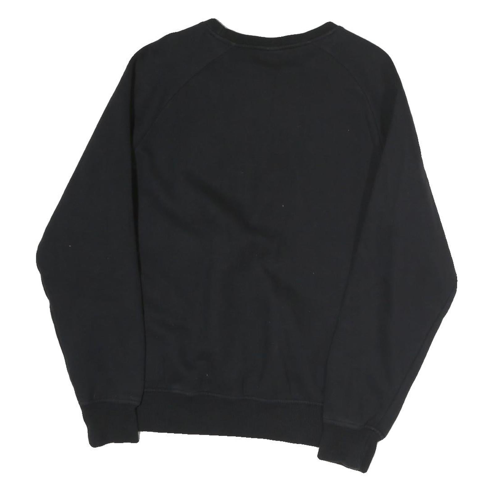ELLESSE Mens Black Cotton Crew Neck Sweatshirt S Ellesse Logo Casual Pullover