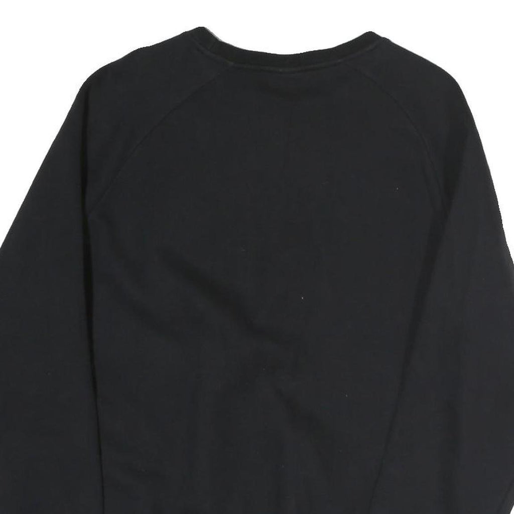 ELLESSE Mens Black Cotton Crew Neck Sweatshirt S Ellesse Logo Casual Pullover