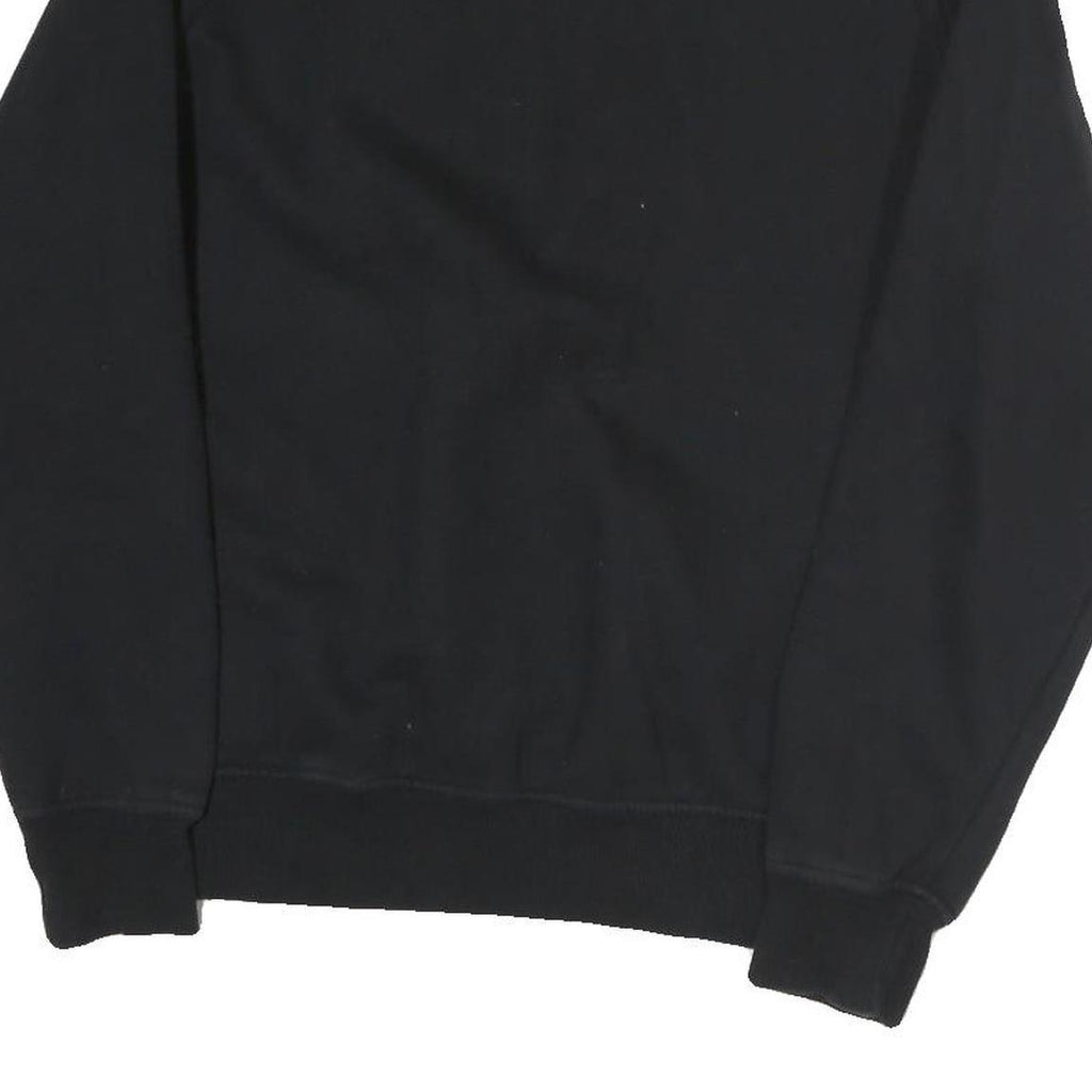 ELLESSE Mens Black Cotton Crew Neck Sweatshirt S Ellesse Logo Casual Pullover