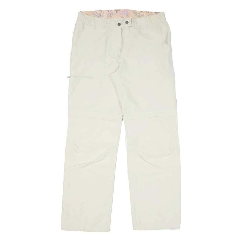 TCM Womens Beige Regular Fit Zip Closure Polyester Blend Trousers W34 L32