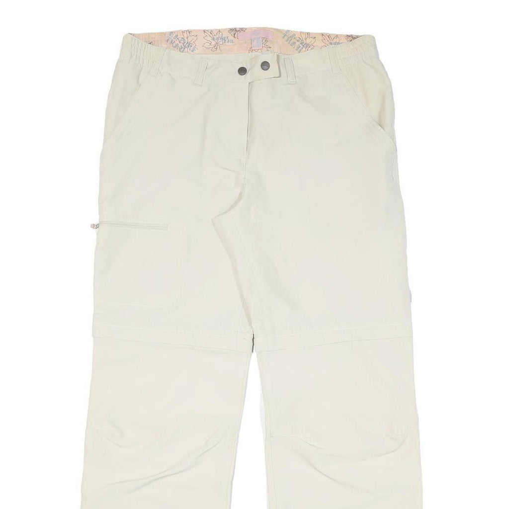 TCM Womens Beige Regular Fit Zip Closure Polyester Blend Trousers W34 L32