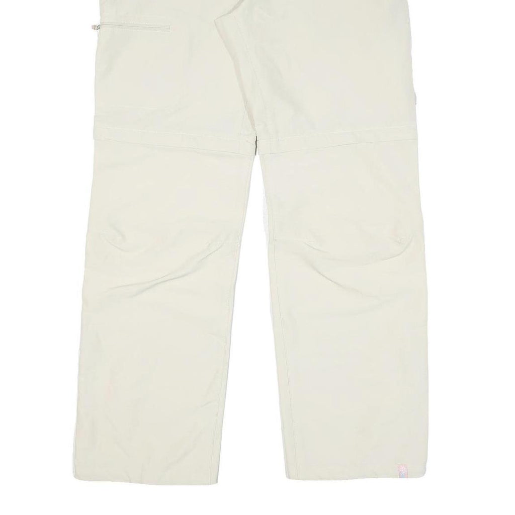 TCM Womens Beige Regular Fit Zip Closure Polyester Blend Trousers W34 L32