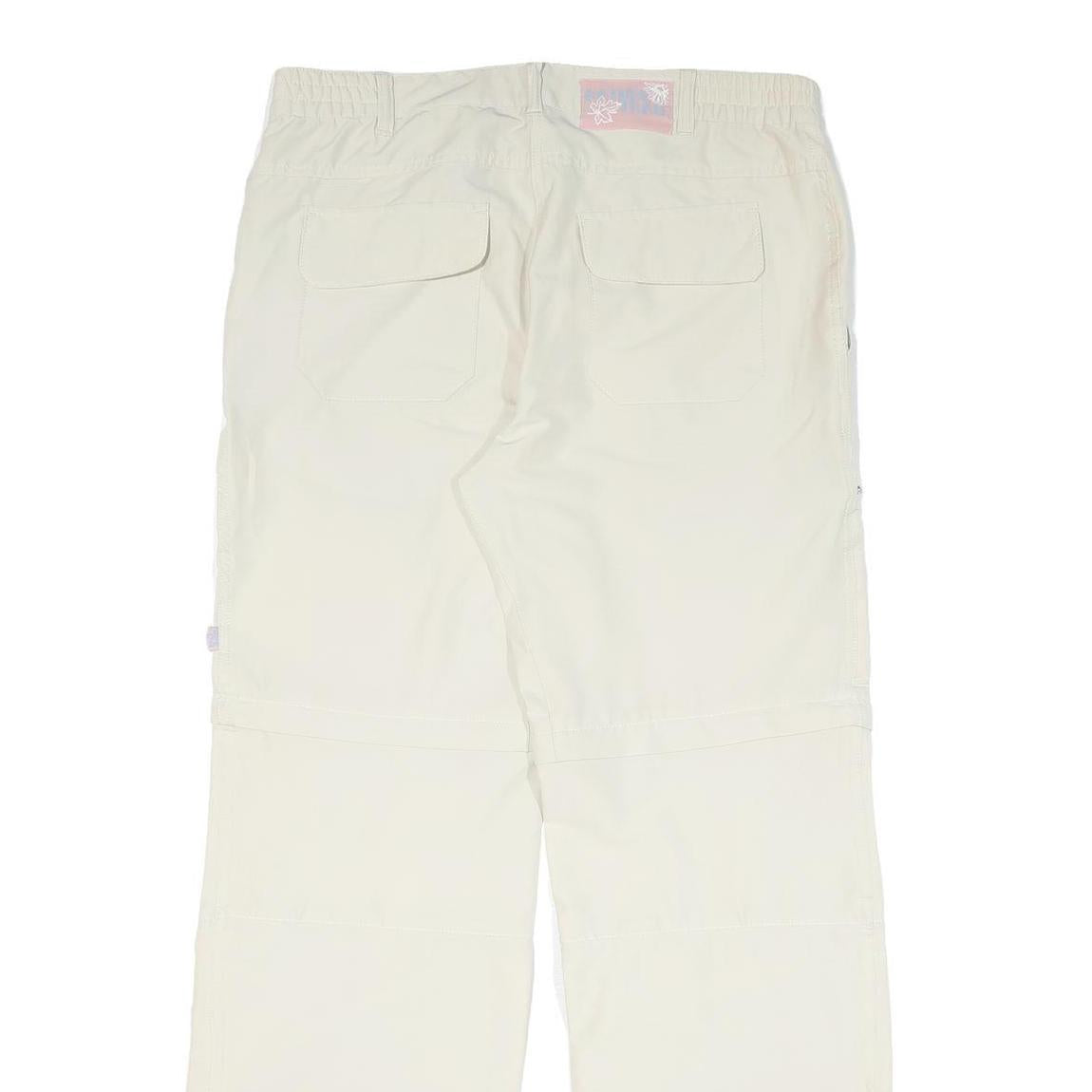 TCM Womens Beige Regular Fit Zip Closure Polyester Blend Trousers W34 L32