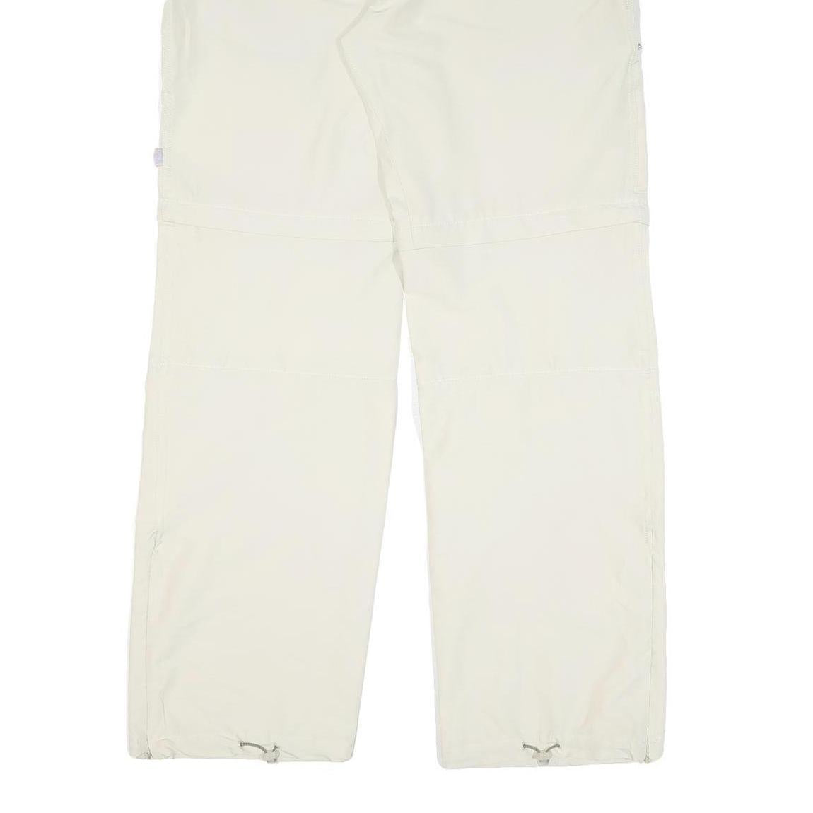 TCM Womens Beige Regular Fit Zip Closure Polyester Blend Trousers W34 L32