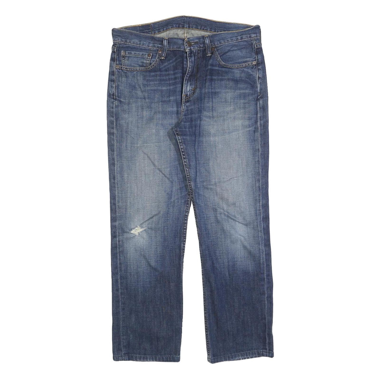 LEVI'S 514 Classic Mens Jeans Blue Classic Straight Denim Medium W32 L30 Zip