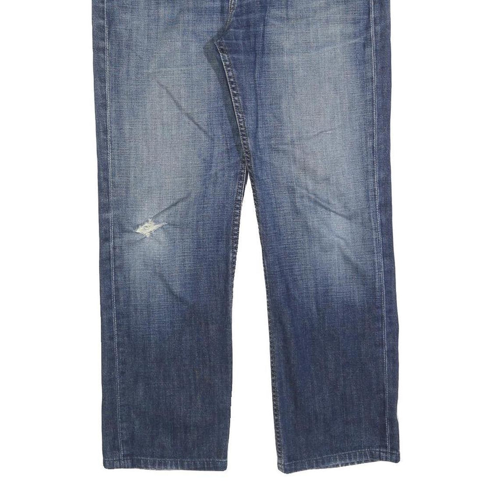 LEVI'S 514 Classic Mens Jeans Blue Classic Straight Denim Medium W32 L30 Zip