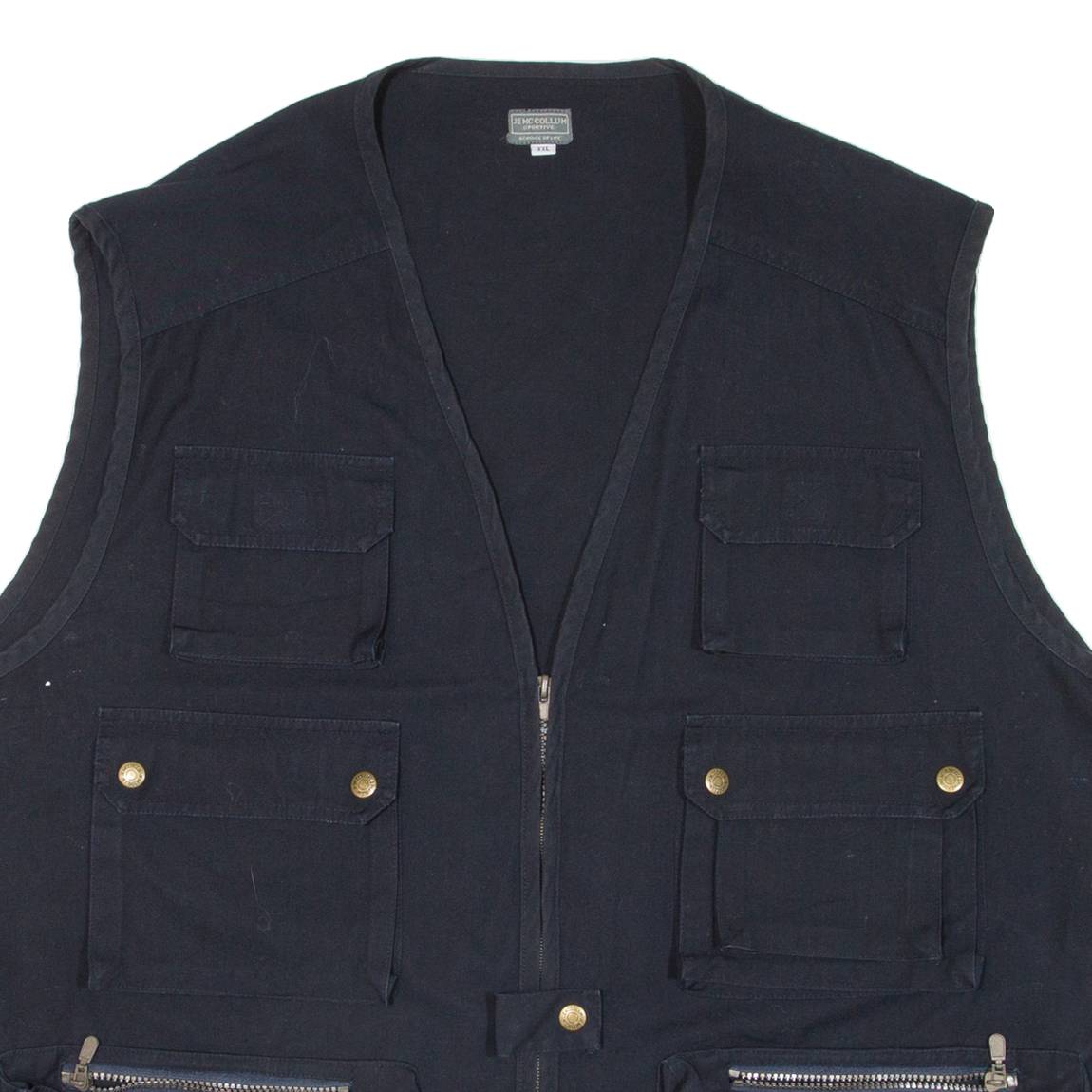 JOE MCCOLLUM Mens Gilet Blue 2XL