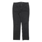 LEVI'S Womens Regular Black Denim Jeans W31 L30 Classic Zip Pockets