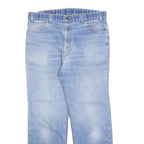 LEVI'S Womens Blue Regular Fit Straight Denim Light W35 L28 Zip Jeans