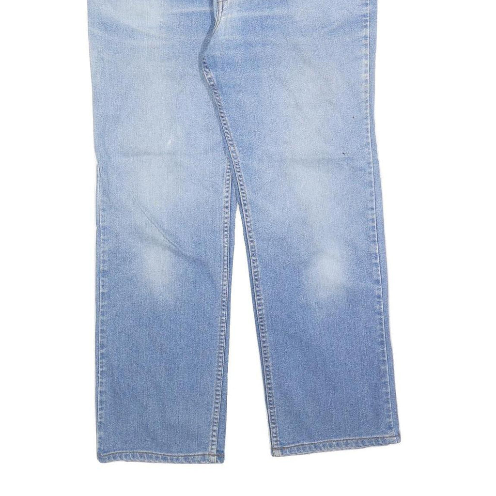 LEVI'S Womens Blue Regular Fit Straight Denim Light W35 L28 Zip Jeans