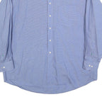 TOMMY HILFIGER Mens Blue Button Down Shirt XL Cotton Blend Classic Fit
