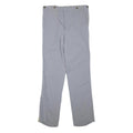 Mens Grey & Yellow Polyester Blend Straight Leg Trousers W32 L33 Regular Fit Zip