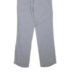 Mens Grey & Yellow Polyester Blend Straight Leg Trousers W32 L33 Regular Fit Zip