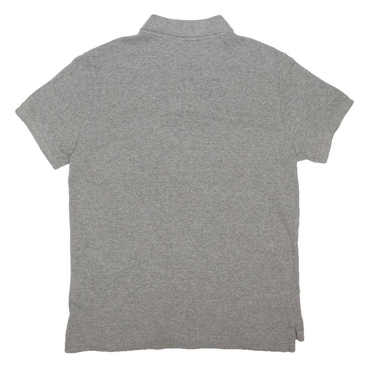 POLO RALPH LAUREN Mens Grey Short Sleeve Plain S Cotton Blend Classic Polo Shirt