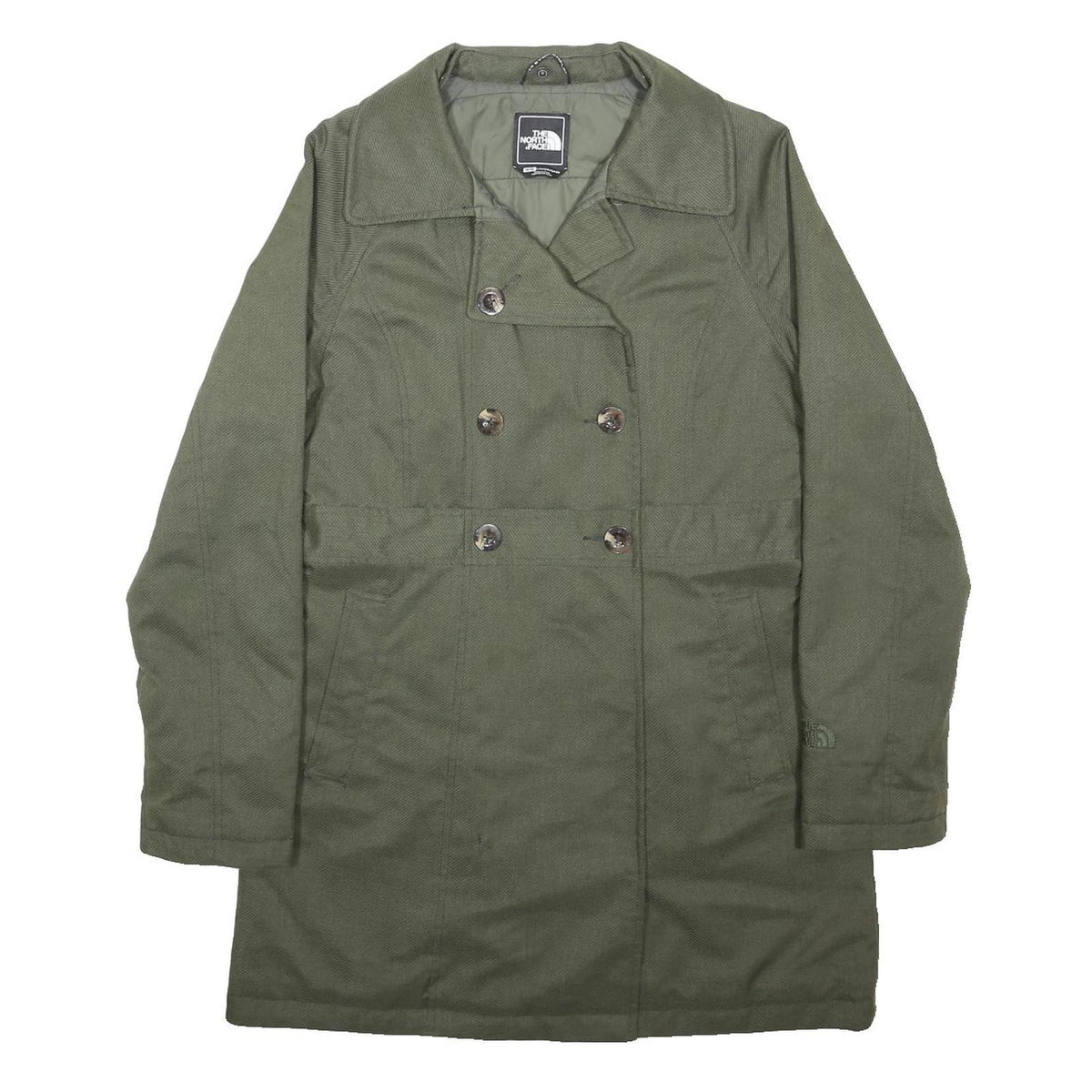 THE NORTH FACE Womens Green Jacket M Polyester Blend Classic Casual Zip Closure