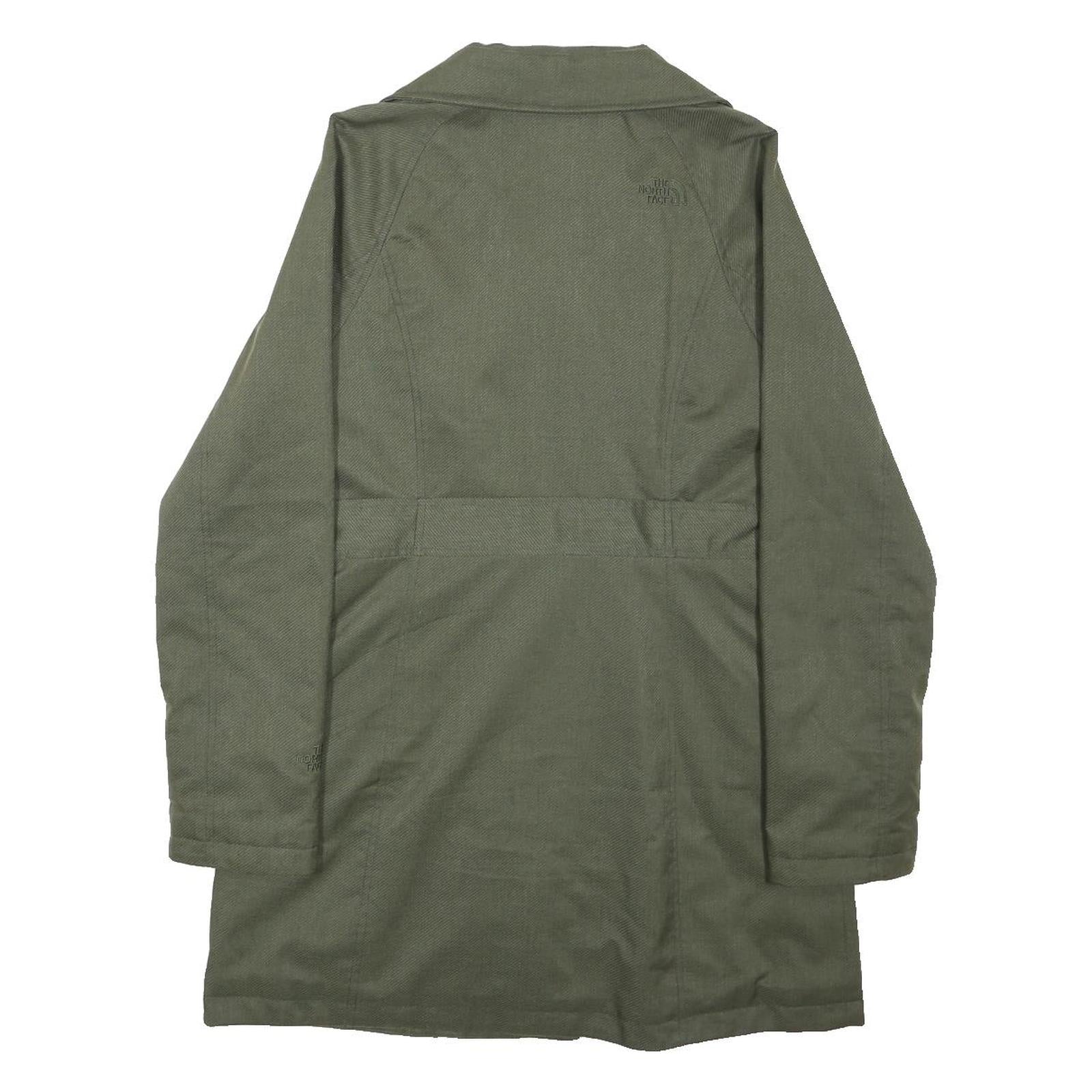 THE NORTH FACE Womens Green Jacket M Polyester Blend Classic Casual Zip Closure