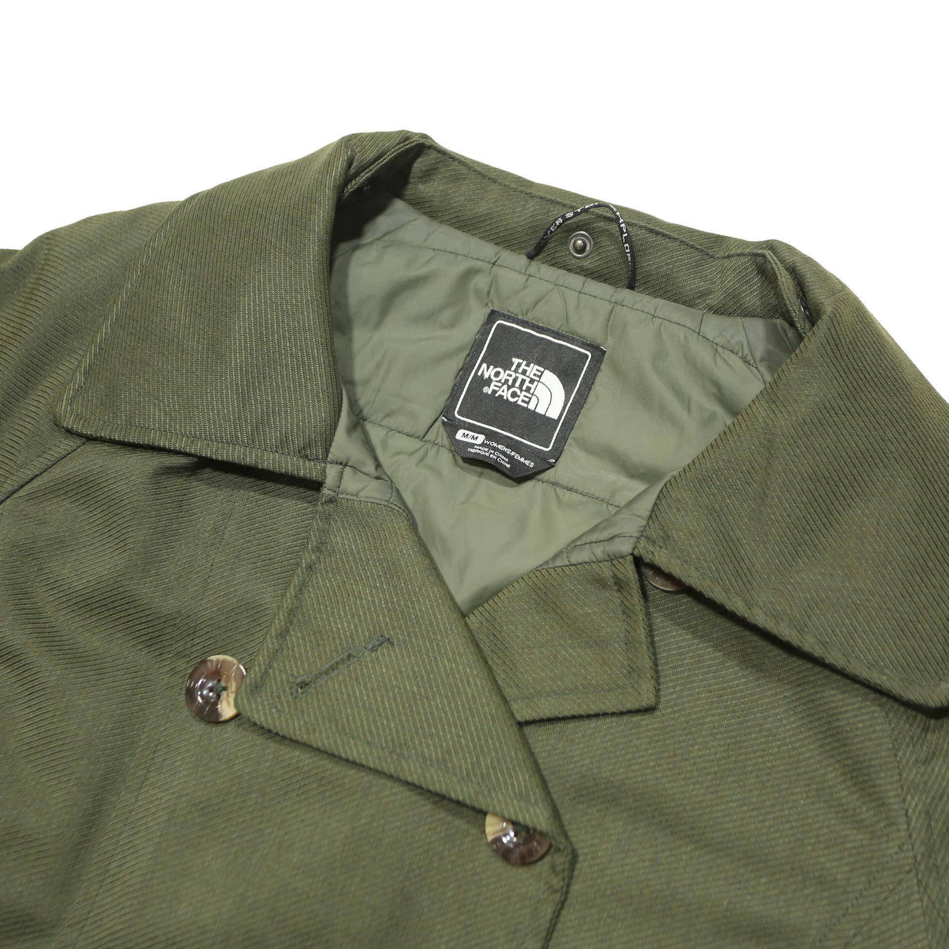 THE NORTH FACE Womens Green Jacket M Polyester Blend Classic Casual Zip Closure