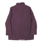 Womens Purple Jacket UK 16 Polyester Blend Zip Plain Warm Casual Outerwear