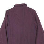 Womens Purple Jacket UK 16 Polyester Blend Zip Plain Warm Casual Outerwear