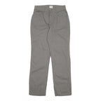 CALVIN KLEIN JEANS Womens Cotton Blend Grey Regular Fit Straight Leg Trousers