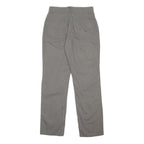CALVIN KLEIN JEANS Womens Cotton Blend Grey Regular Fit Straight Leg Trousers