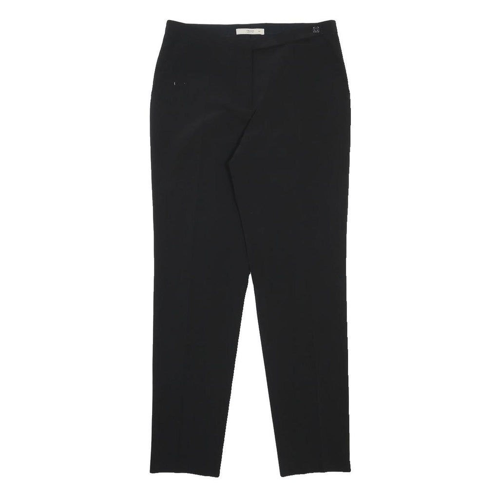 PRADA Womens Black Slim Slim Leg Trousers W28 L28 Smart Formal Work