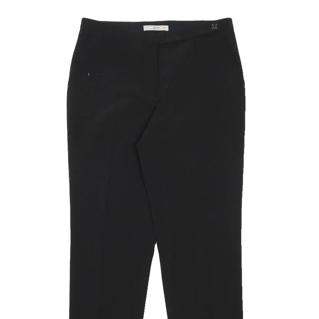 PRADA Womens Black Slim Slim Leg Trousers W28 L28 Smart Formal Work