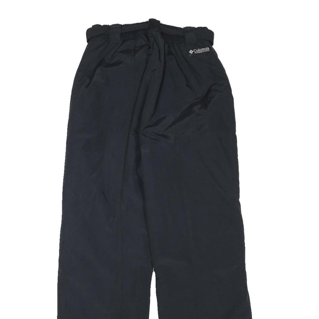 COLUMBIA Lined Mens Polyester Blend Black Relaxed Trousers W24 L28 Outdoor Zip