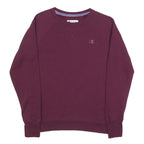 CHAMPION Mens Maroon Crew Neck M Cotton Blend Sweatshirt Pullover