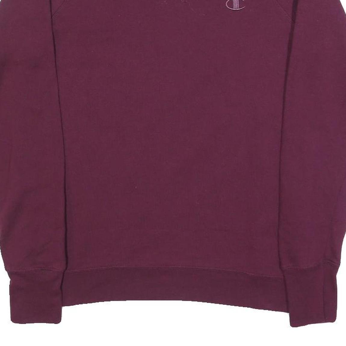 CHAMPION Mens Maroon Crew Neck M Cotton Blend Sweatshirt Pullover
