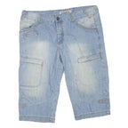 LIUCE'S Mens Shorts Blue Cargo Casual XL W40 Cotton Blend Summer