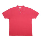 DIADORA Mens Red Polo Shirt 2XL Cotton Basic Short Sleeve Casual