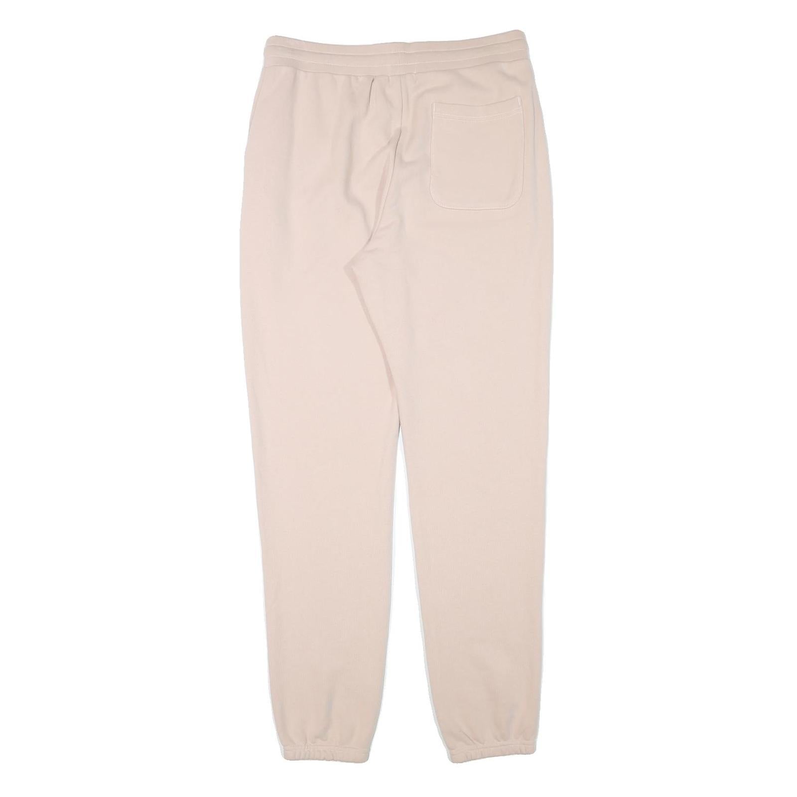 JOHN ELLIOT Womens Joggers Cream Slim Tapered 4XL W32 L32 Cotton Blend Casual