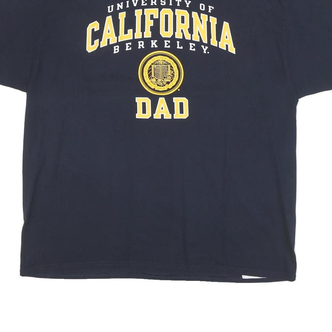 CHAMPION Mens Blue University Of California Berkeley Dad Graphic T-Shirt XL
