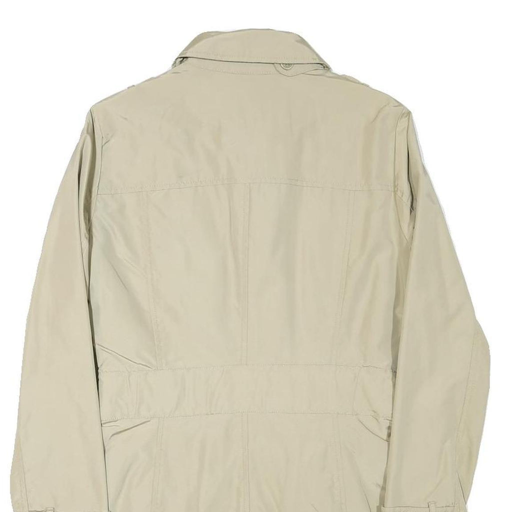 WOOLRICH Womens Beige Button Jacket S Polyester Blend Classic Lightweight Dress