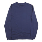 PUMA Mens Navy Blue CITY Logo Crew Neck L Sweatshirt Cotton Blend Pullover