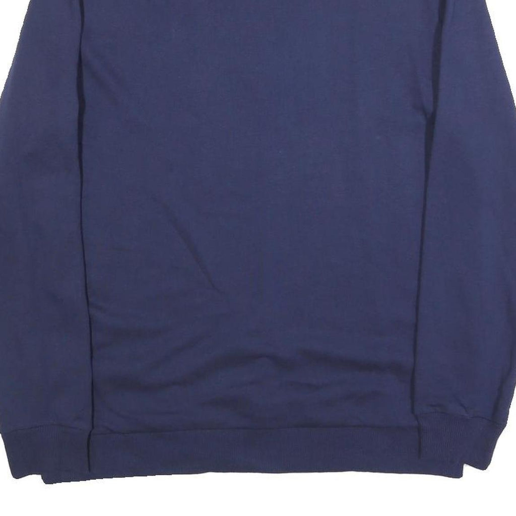 PUMA Mens Navy Blue CITY Logo Crew Neck L Sweatshirt Cotton Blend Pullover
