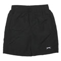 SLAZENGER Mens Black Casual Shorts S W24 Lightweight Polyester Elastic Waist