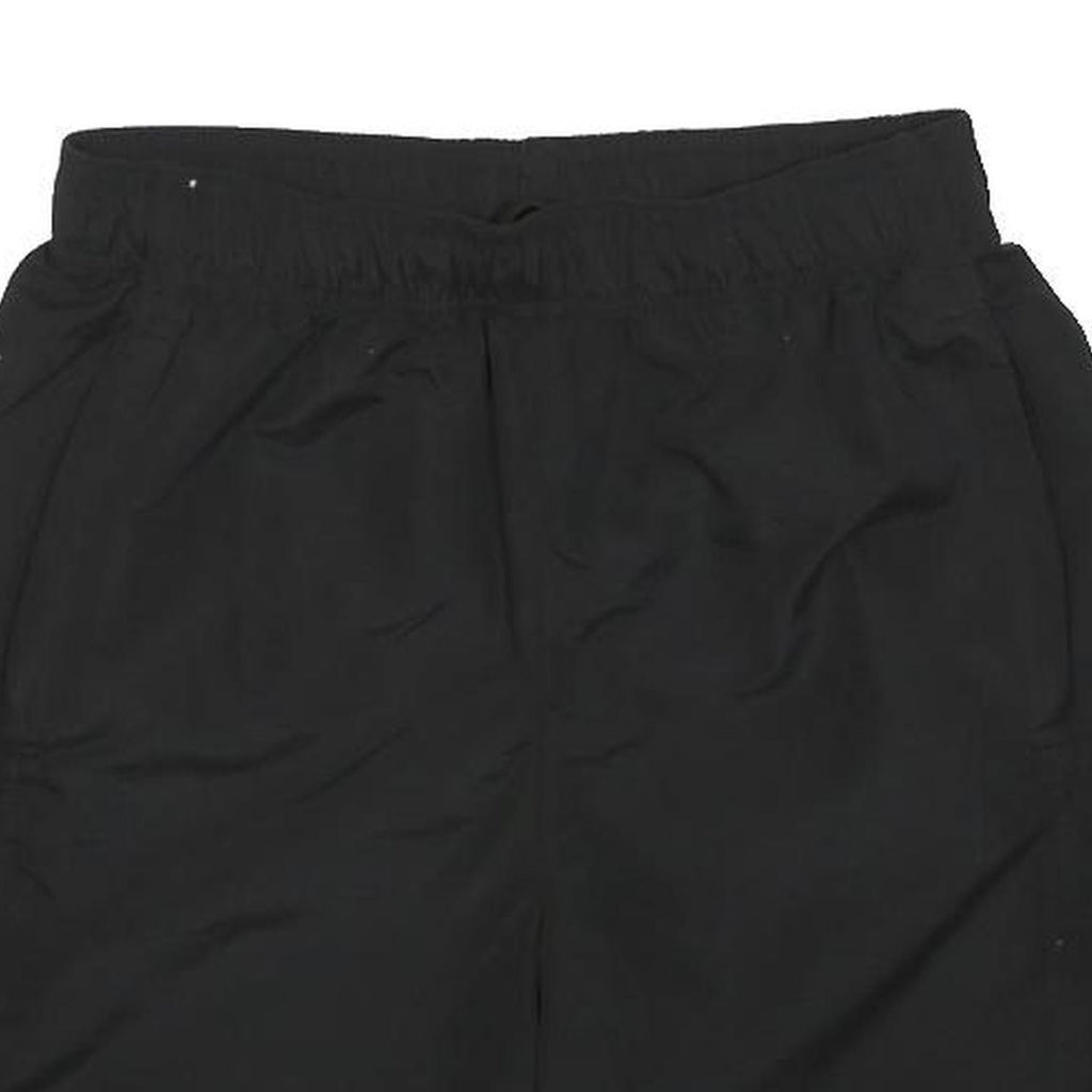 SLAZENGER Mens Black Casual Shorts S W24 Lightweight Polyester Elastic Waist