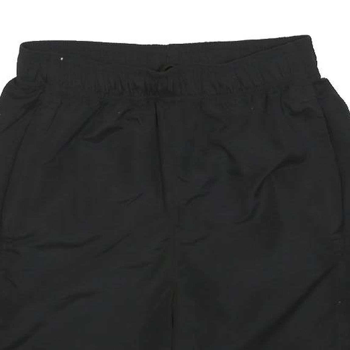 SLAZENGER Mens Black Casual Shorts S W24 Lightweight Polyester Elastic Waist