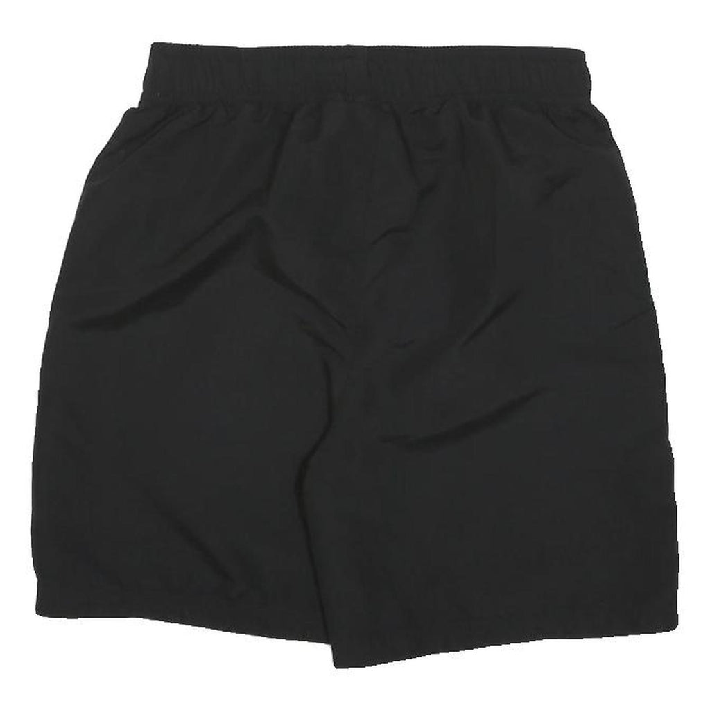 SLAZENGER Mens Black Casual Shorts S W24 Lightweight Polyester Elastic Waist